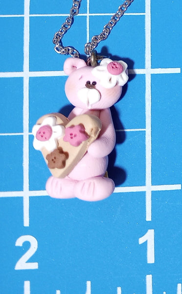 Bear-Pink +Chocolate Heart