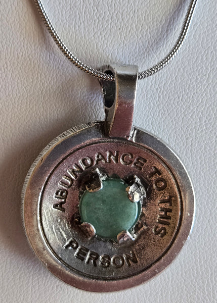 Abundance Pendant Oak & Acorns w/Aventurine