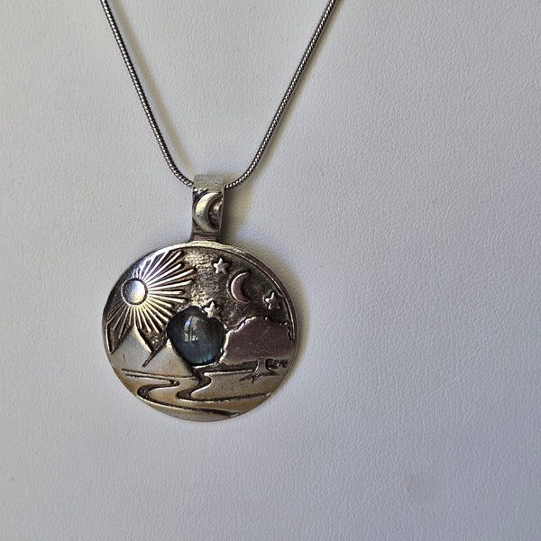 Natural Blessings Pendant w/Labradorite gemstone