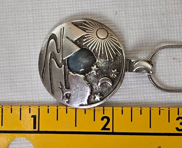 Natural Blessings Pendant w/Labradorite gemstone