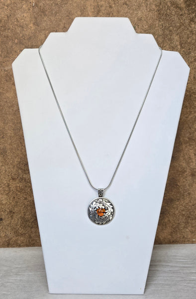 Abundance Pendant Oak & Acorns w/AMBER