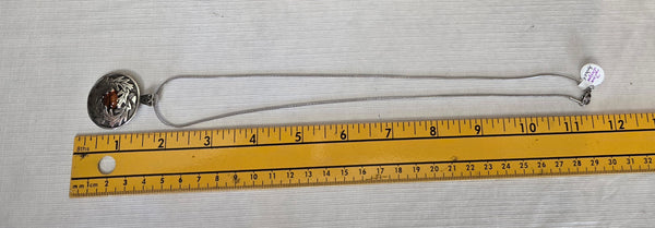 Abundance Pendant Oak & Acorns w/AMBER