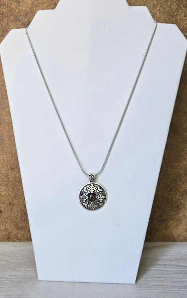 Protection Pendant w/Smoky Quartz Gemstone