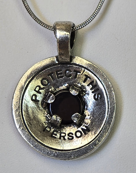 Protection Pendant w/Smoky Quartz Gemstone