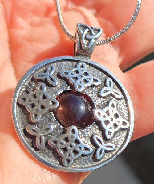 Protection Pendant w/Smoky Quartz Gemstone