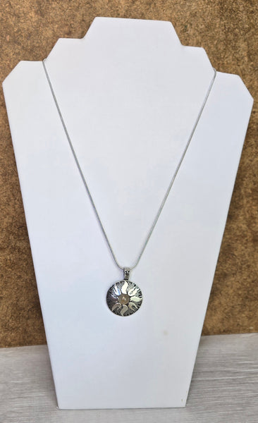 Sunlight Clarity Pendant w/Sun & Rutilated Quartz