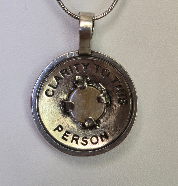 Sunlight Clarity Pendant w/Sun & Rutilated Quartz