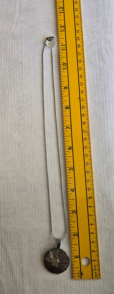 Sunlight Clarity Pendant w/Sun & Rutilated Quartz