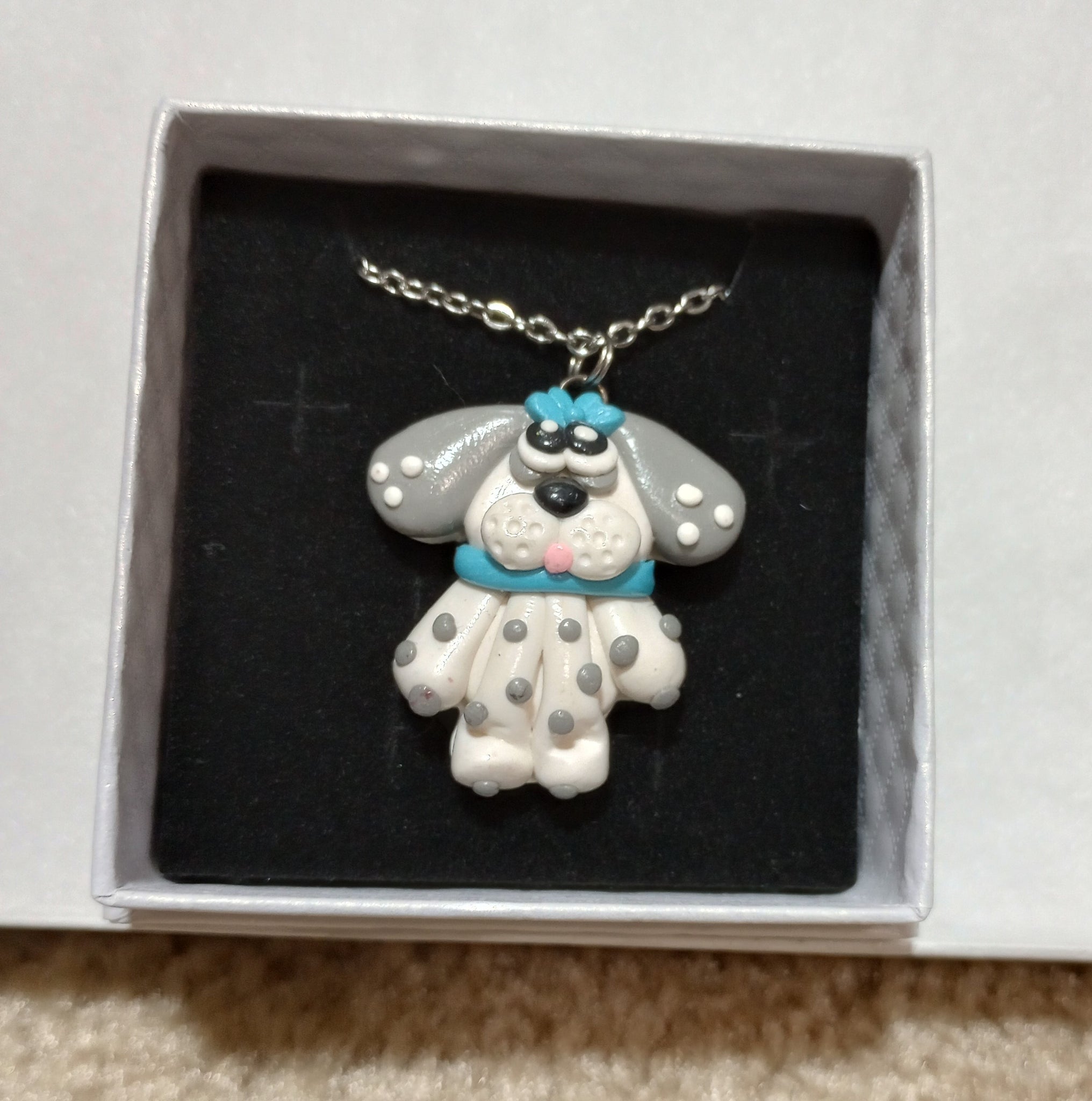Dog - Gray Spotted Pendant