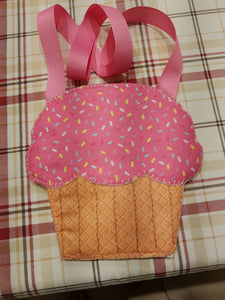 Cupcake Print Shoulder Bag - Child
